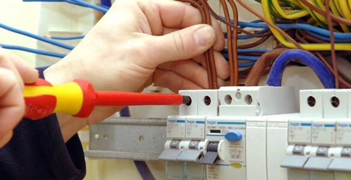electrician services performing professional electrical panel wiring and connections in Harrisburg, PA