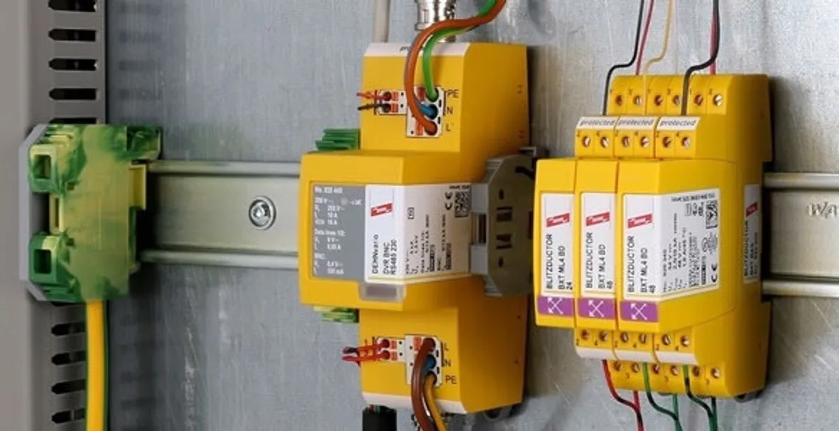 lightning surge protection system with surge suppressors installed by electrical service professionals in Harrisburg, PA