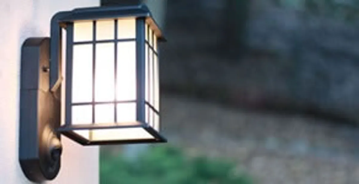 security light installation services with professionally mounted exterior wall light in Harrisburg, PA