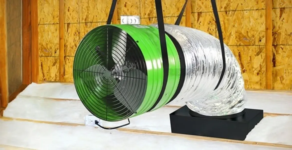 whole house fan installation services with professionally mounted ventilation fan system in Harrisburg, PA